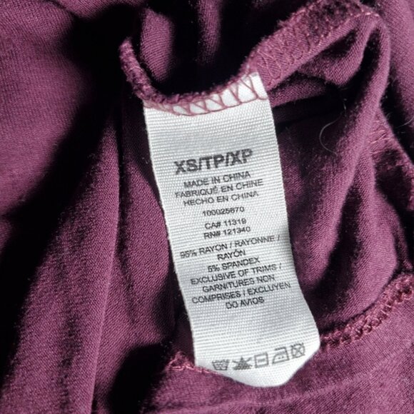 Garage Ring Neck Burgundy Sleeveless top - Picture 5 of 7